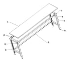 Craftsman 706146440 workbench parts diagram