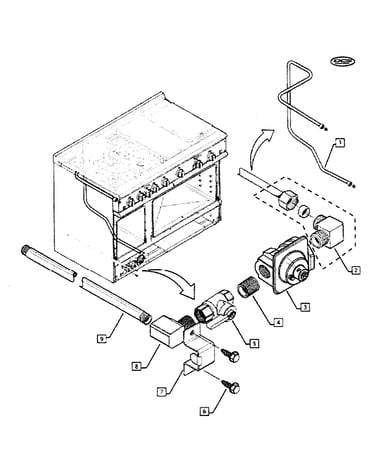 Lower gas assy
