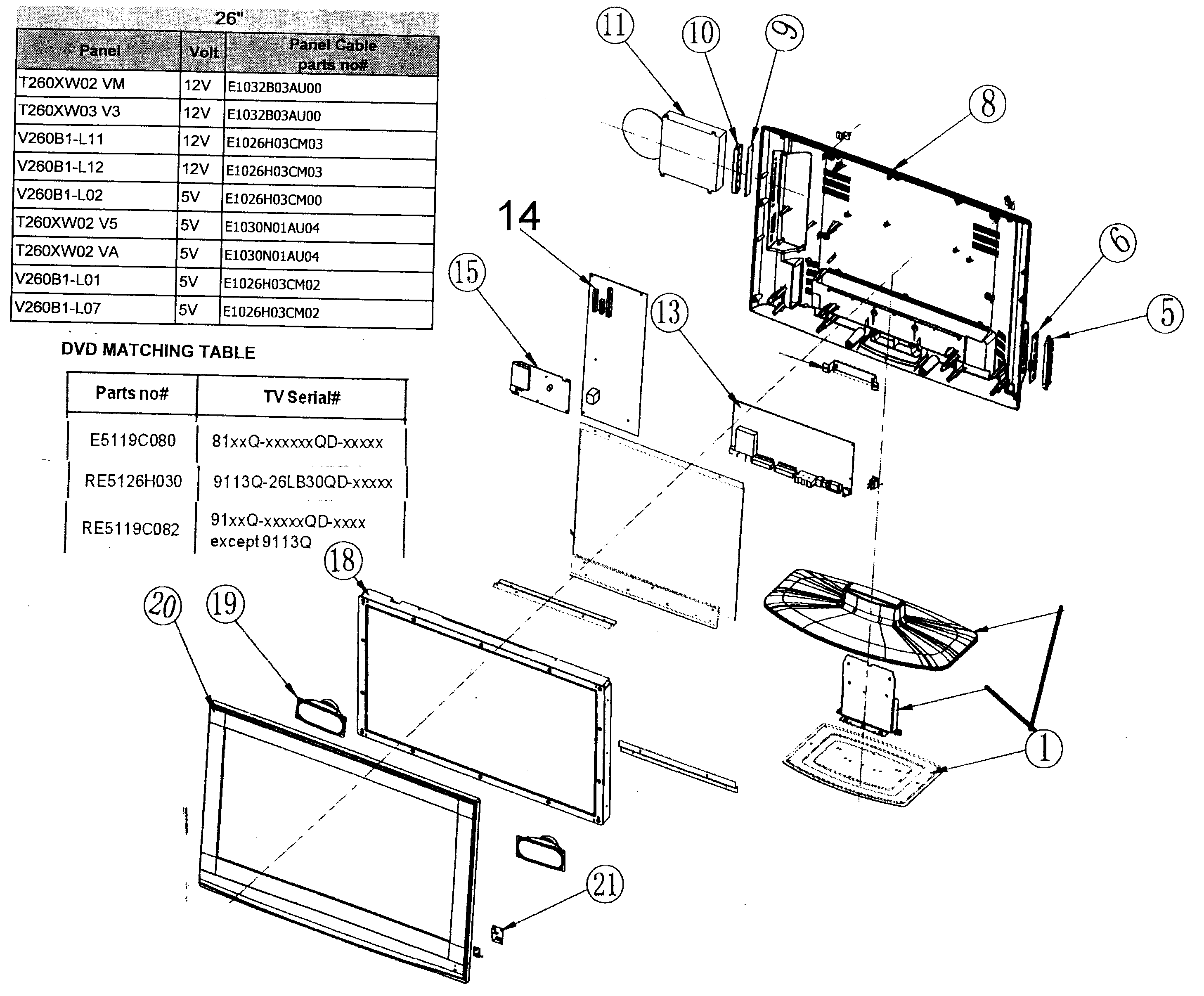 CABINET PARTS