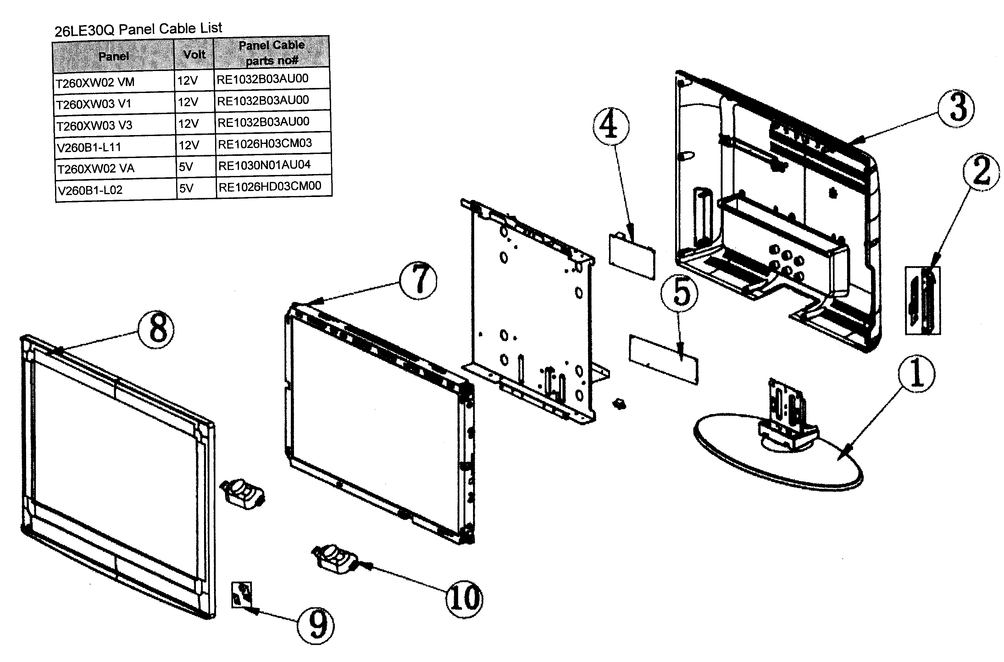Cabinet parts