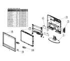 Element 32LE30Q cabinet parts diagram