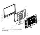 Proscan 40LC45S cabinet assy diagram