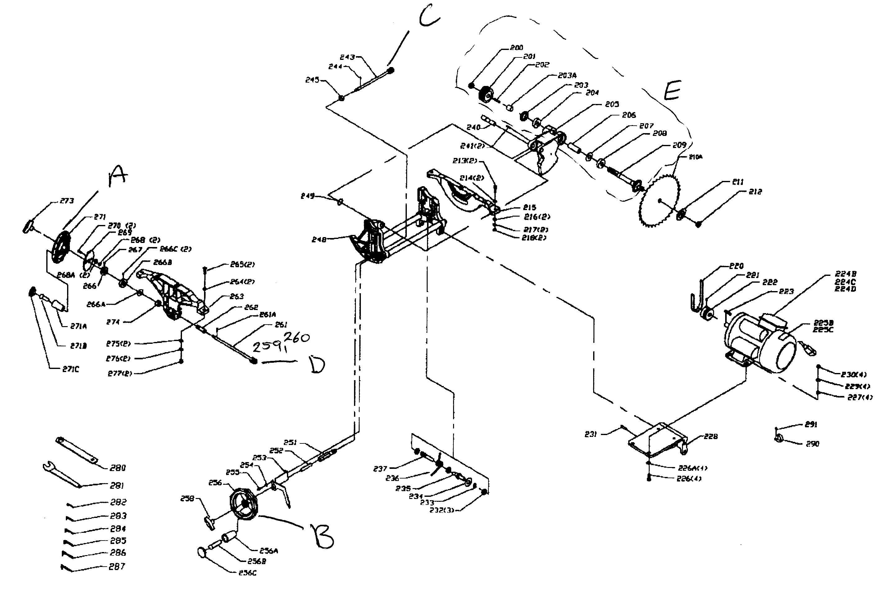 Motor assy