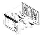 Sony KDL-32EX400 rear assy diagram