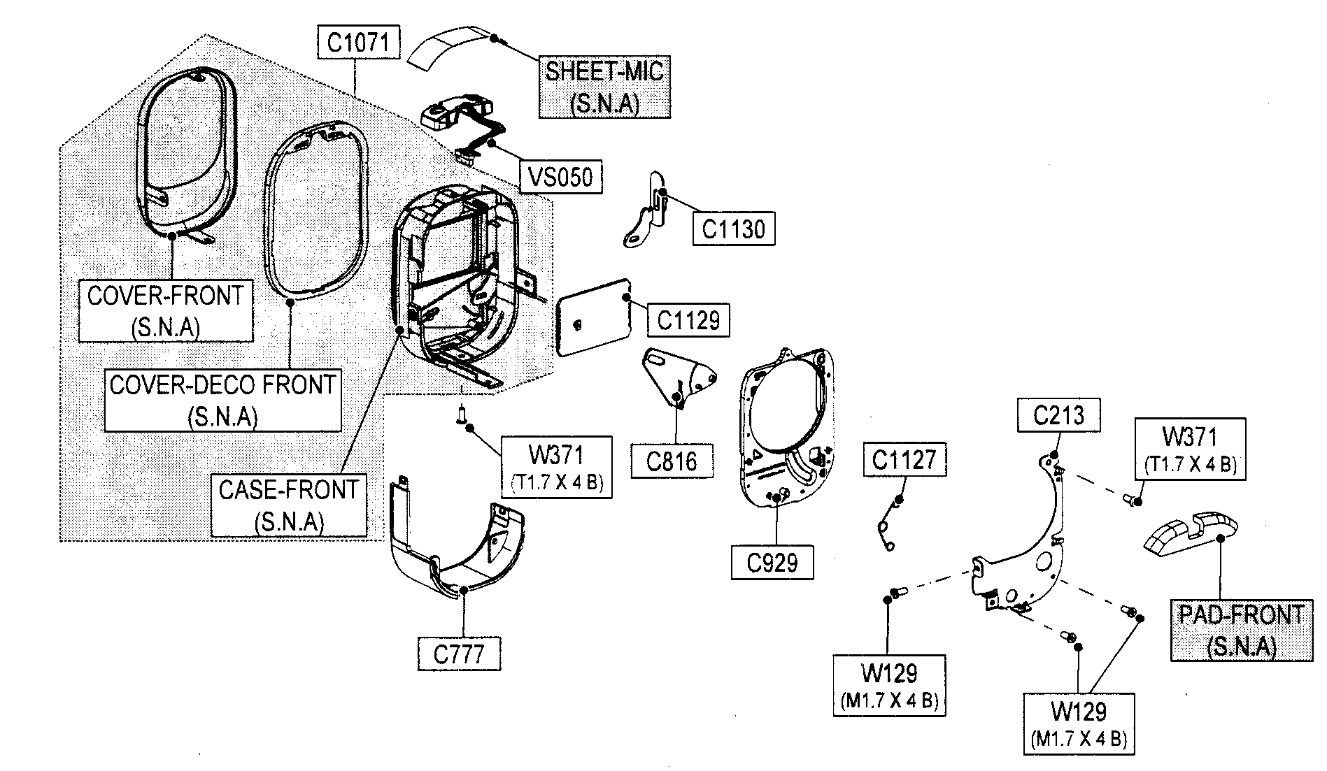 Front assy