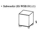 Sony SS-WSB101 speaker diagram