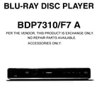 Philips BDP7310/F7 blue dvd diagram