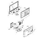 Panasonic TC-L37U22 cabinet assy diagram