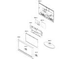 Samsung LN19C350D1DXZA cabinet assy diagram
