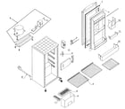 Midea HS166B refrigerator diagram