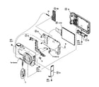 Sony DSC-H55 rear section diagram