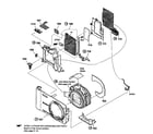 Sony DSC-H55B front section diagram