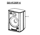 Panasonic SB-HF230P speaker diagram