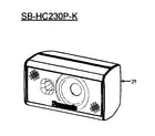 Panasonic SB-HC230P speaker diagram