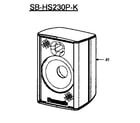 Panasonic SB-HS230P speaker diagram