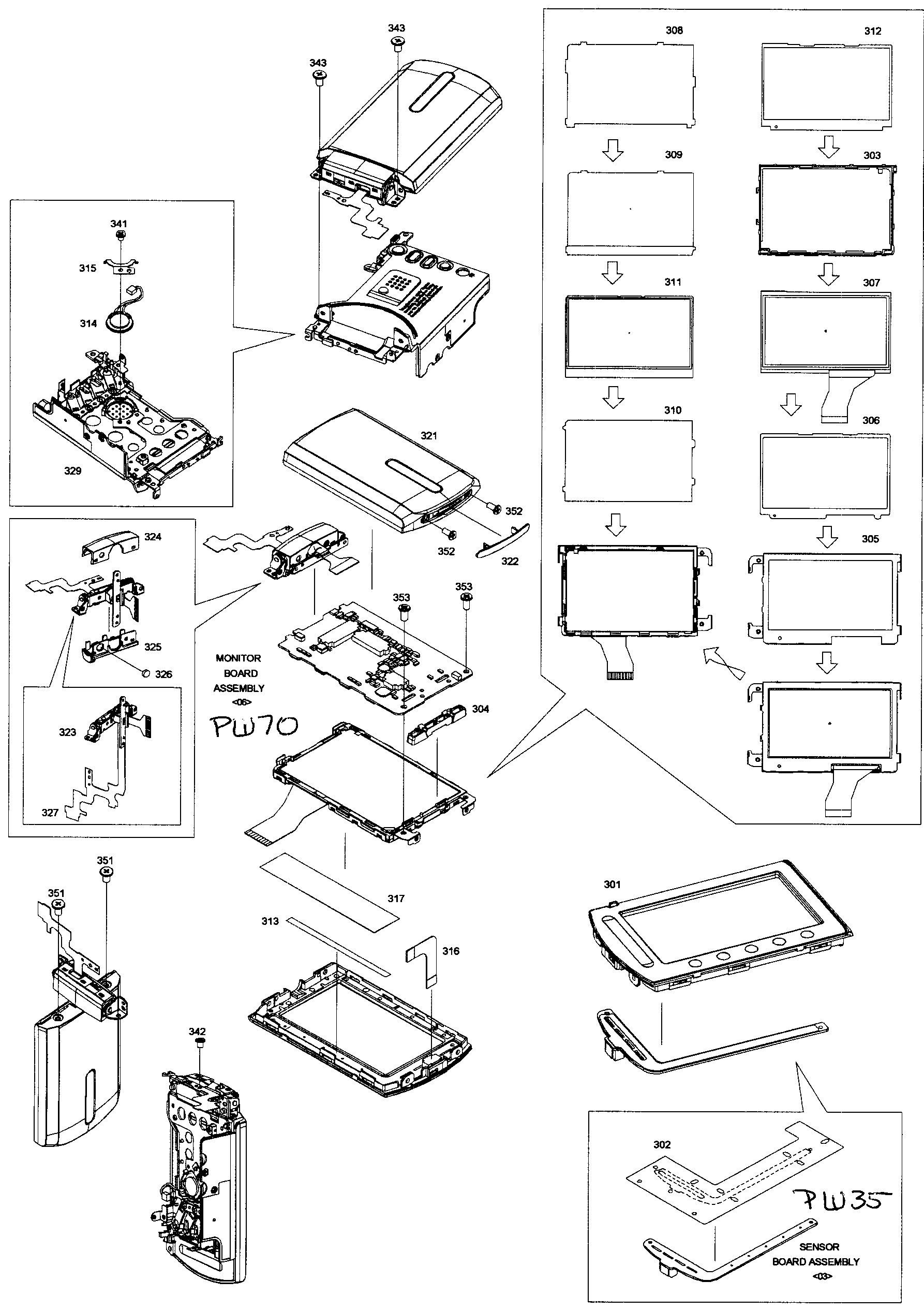 Lcd assy