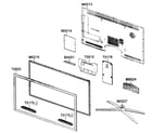 Samsung UN46C7000WFXZA cabinet parts diagram