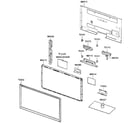 Samsung LN40C630K1FXZA cabinet parts diagram