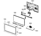 Samsung PN42C450B1DXZA cabinet parts diagram