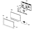 Samsung PN58C550G1FXZA cabinet parts diagram