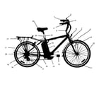 e-Moto EMR10 bicycle diagram