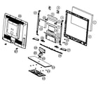 RCA 40LA45RQ cabinet parts diagram