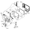 Sony DSC-HX5V/B cabinet parts diagram