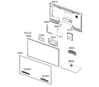 Samsung UN40C6300SFXZA cabinet parts diagram