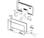 Samsung UN46C6500VFXZA cabinet parts diagram