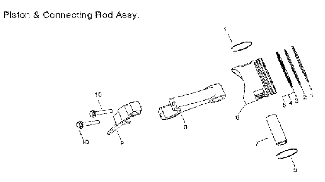 Piston/rod