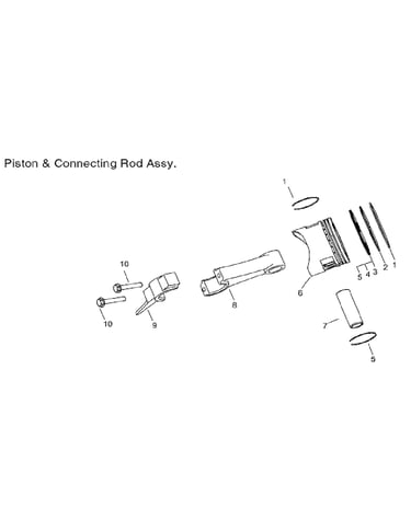 Piston/rod