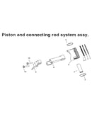 Piston/rod
