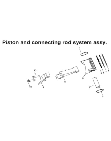 Piston/rod
