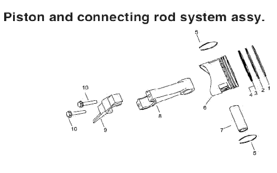 Piston/rod