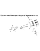 Piston/rod