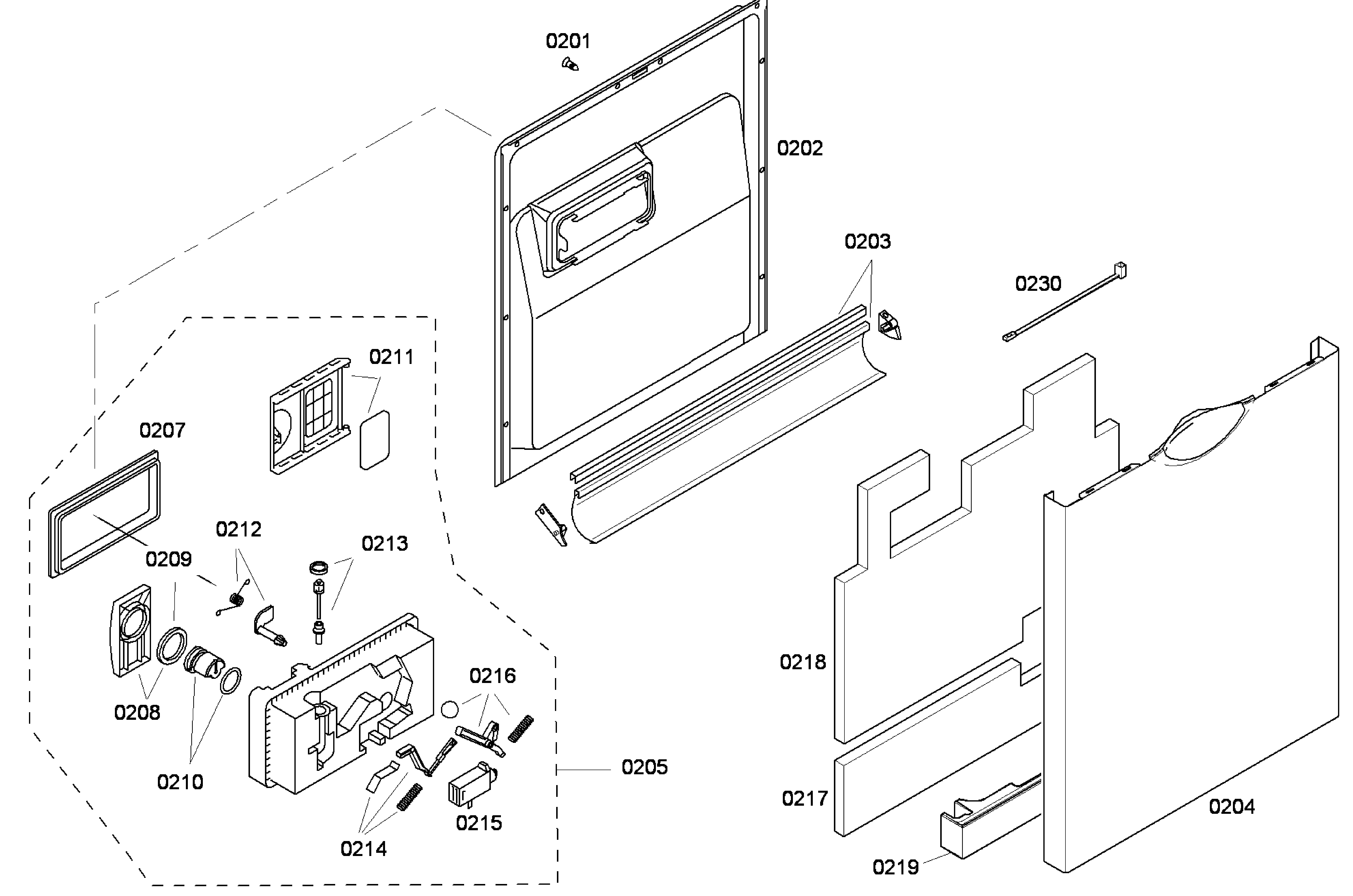 Door assy