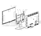 RCA 55LA55RS cabinet parts diagram