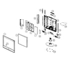 RCA 22LA45RQD cabinet parts diagram
