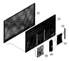 Sony KDL-60NX801 front/lcd diagram