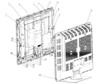 Proscan 42LA30H cabinet parts diagram