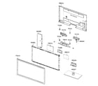 Samsung LN46C750R2FXZA cabinet parts diagram