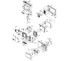 Panasonic DMC-FP1P cabinet parts diagram