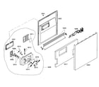 Bosch SHE43C02UC/40 door assy diagram