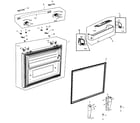 Samsung RF266AEBP/XAA-00 freezer door diagram