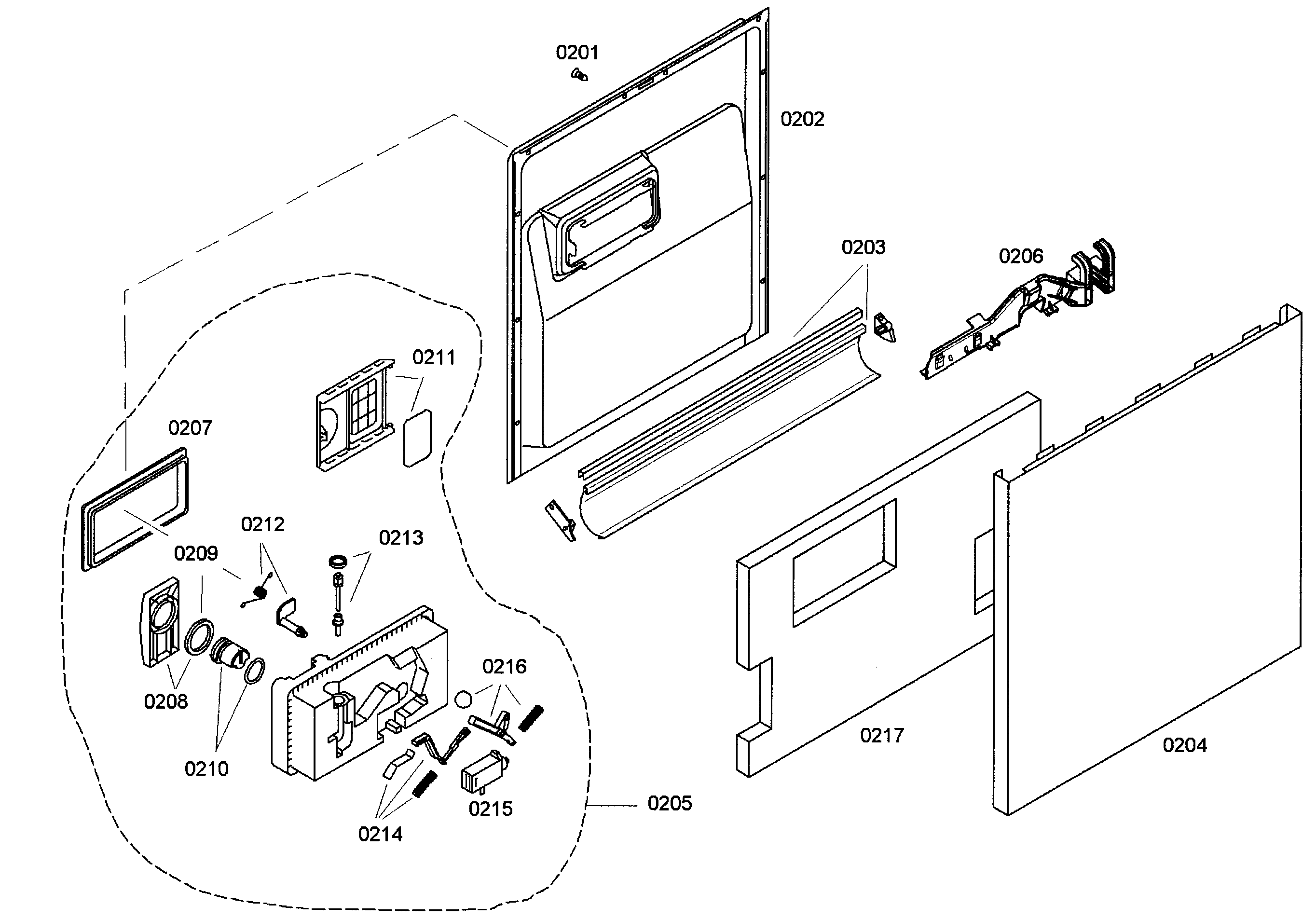 Door assy