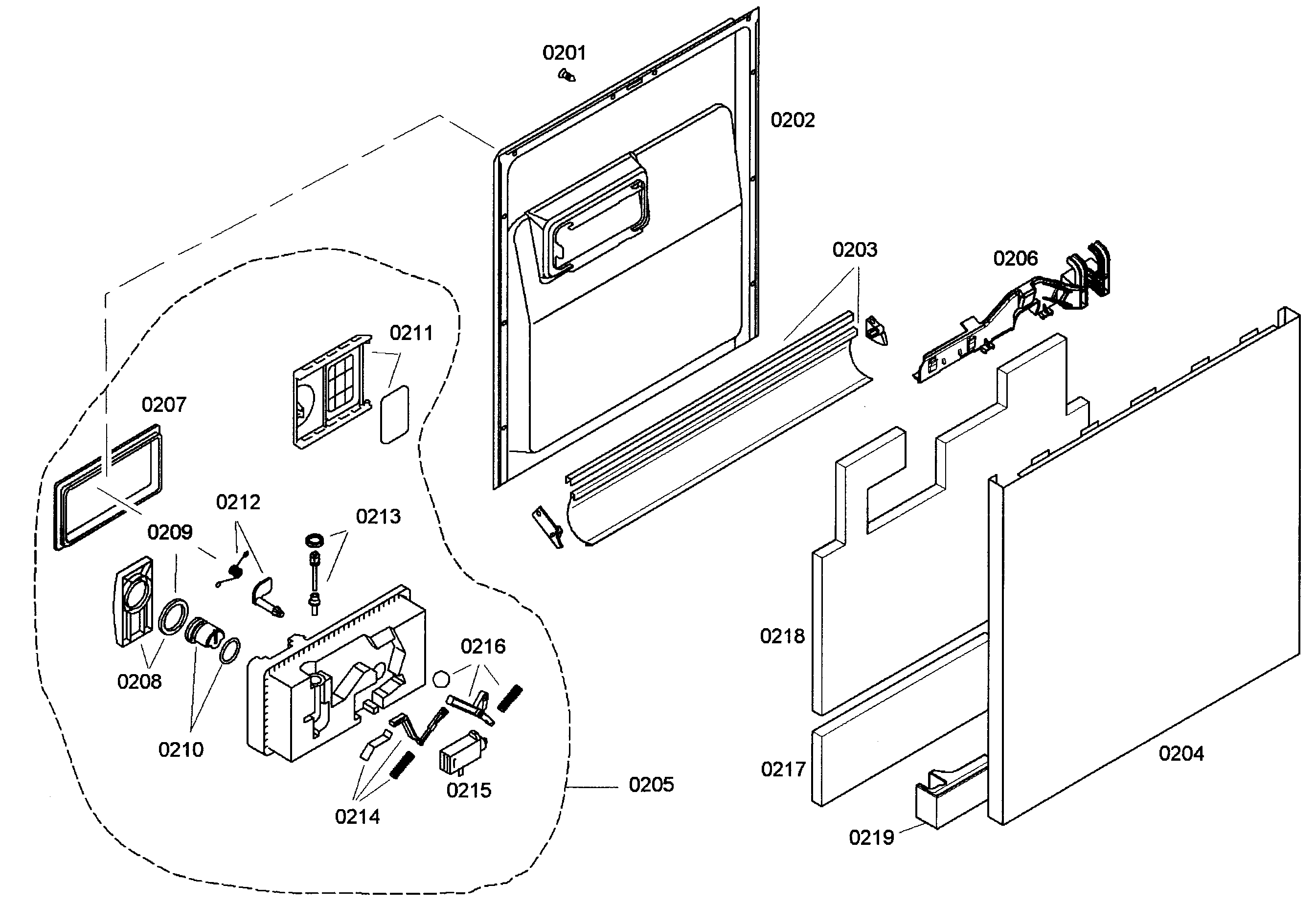 Door assy