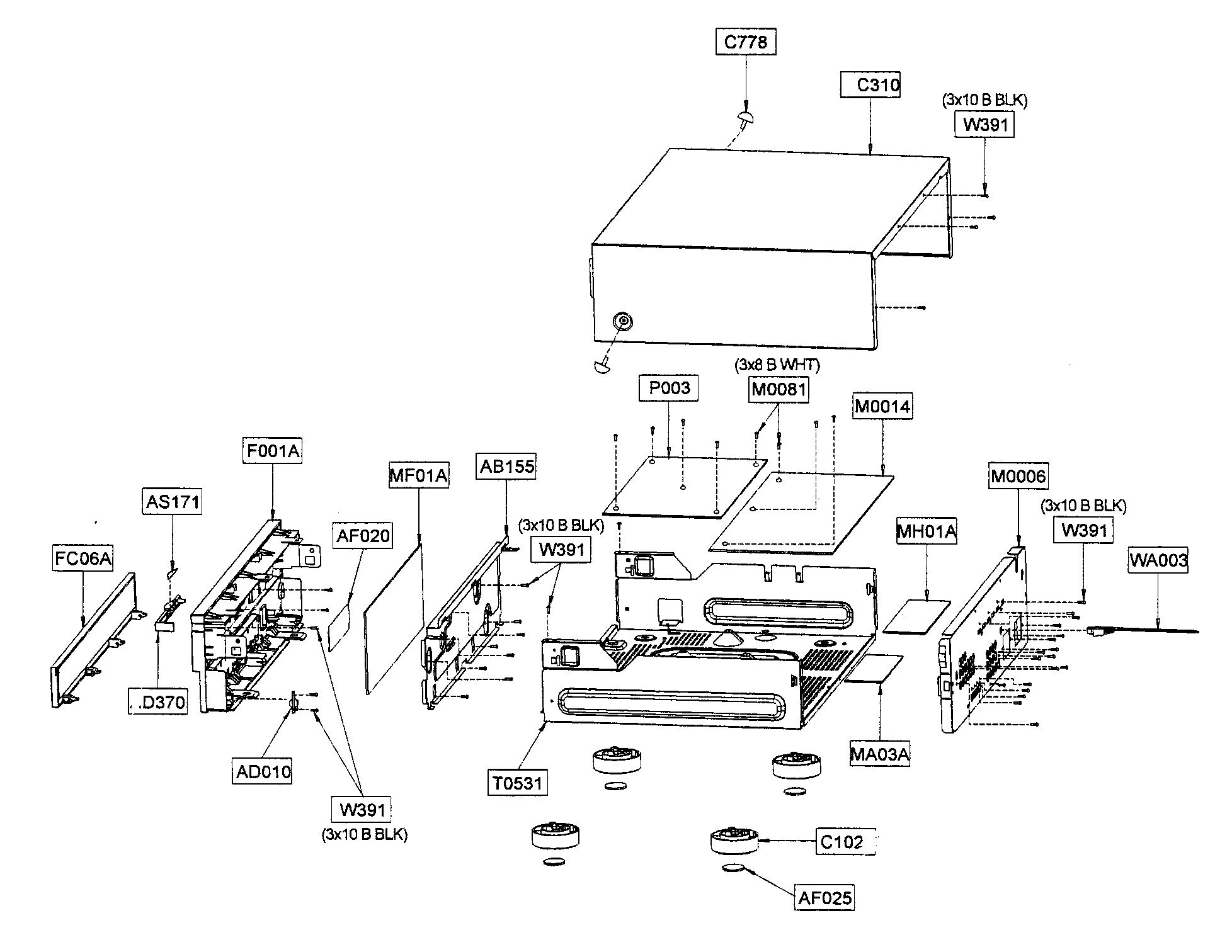 CABINET PARTS