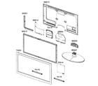 Samsung UN32C4000PDXZA cabinet parts diagram