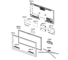 Samsung UN32C6500VFXZA cabinet parts diagram