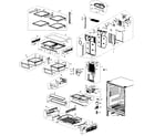 Samsung RF266AEWP/XAA-00 refrig asy diagram